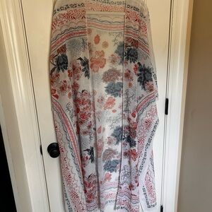 Floral Print Women's Duster